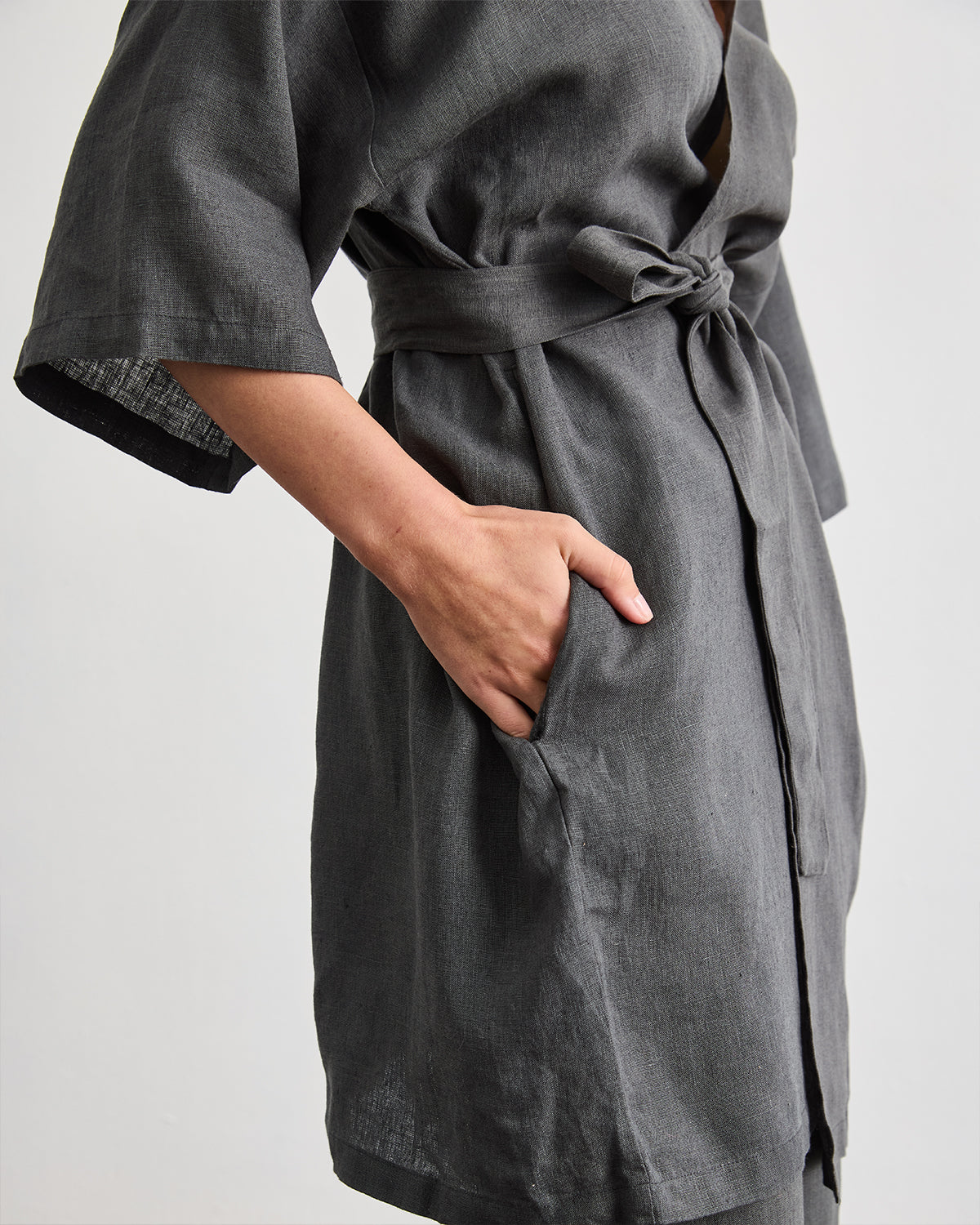 Robe Set in Charcoal