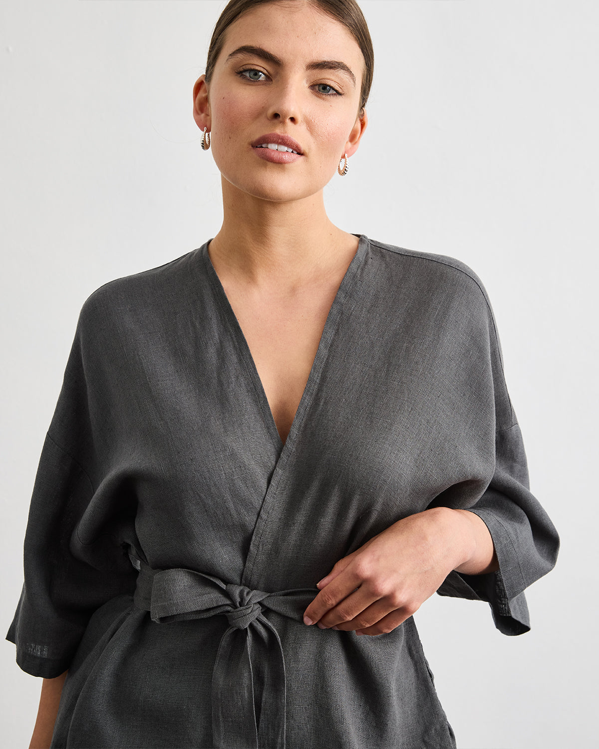Robe Set in Charcoal