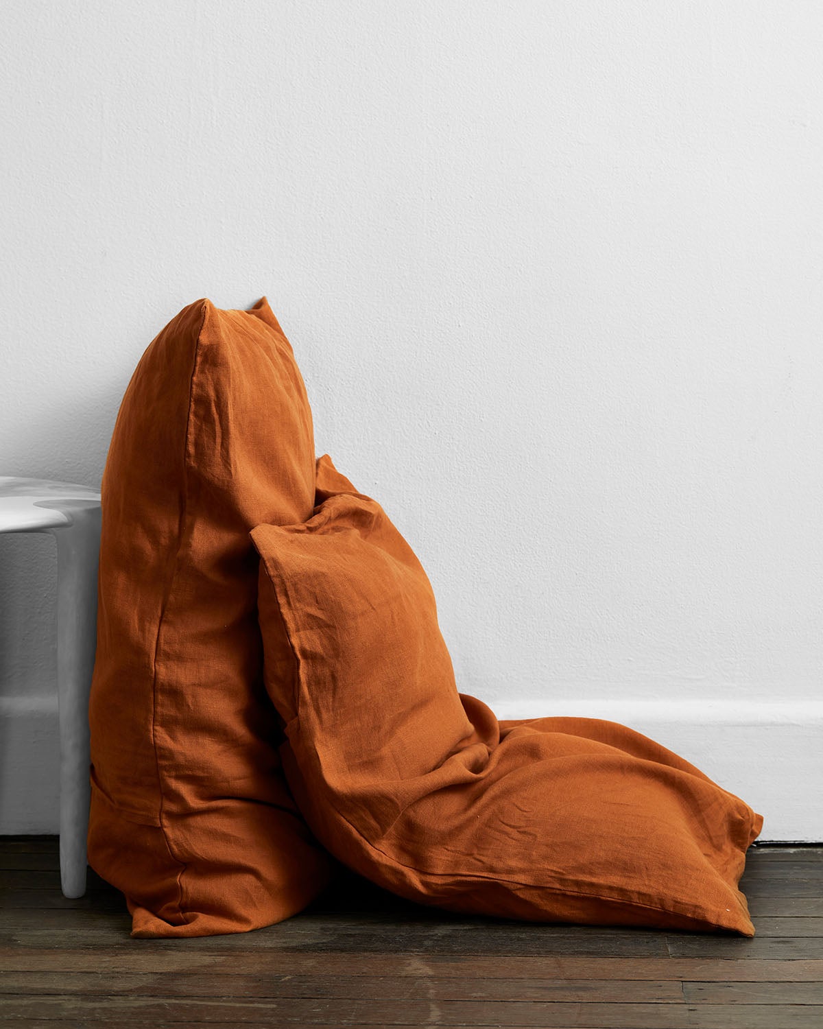 Rust & Terracotta 100% French Flax Linen Bedding Bundle