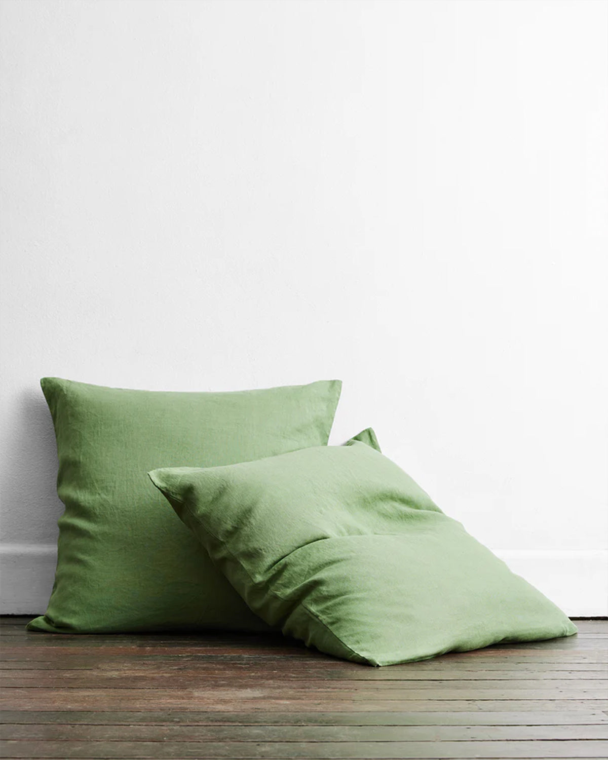 Sage & Pistachio 100% French Flax Linen Quilt Bedding Bundle