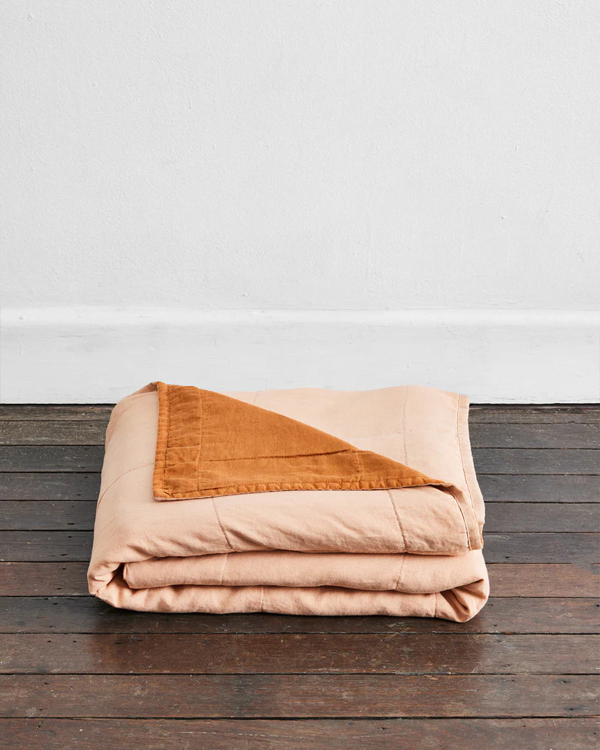 Terracotta & Hazelnut 100% French Flax LinenQuilt Bedding Bundle